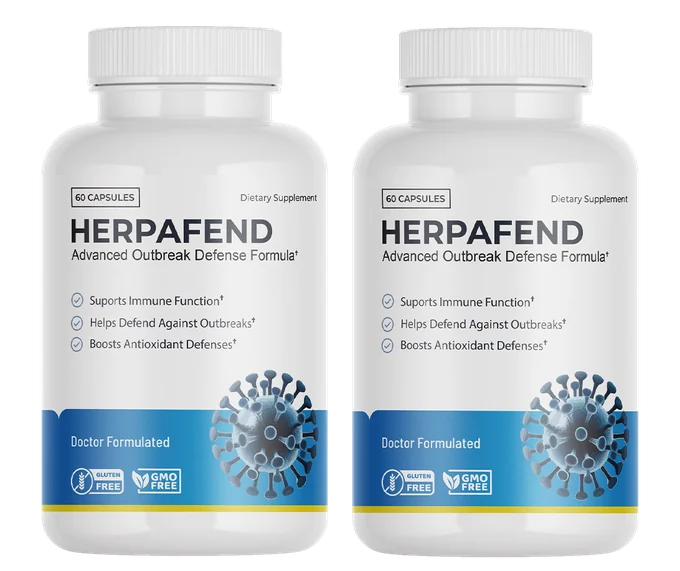 Herpafend immune and antioxidant wellness capsule bottles