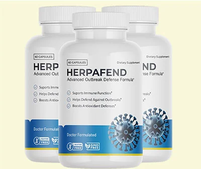 Herpafend immune wellness capsules three-bottle package